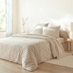 Linge de lit Lou imprimé carreaux - en coton