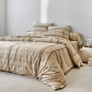 Linge de lit Karl imprimé écossais, en coton