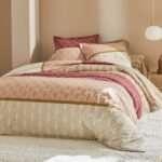Colombine Linge de lit Eddy en coton à motifs graphiques